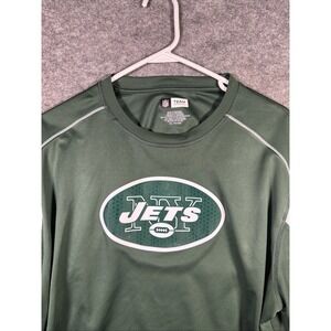 NFL NEW YORK JETS GREEN WHITE 2XL‎ CREWNECK TEAM APPAREL PULLOVER SHIRT